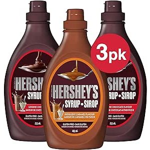 Hershey's 好时巧克力酱、焦糖酱3瓶组合