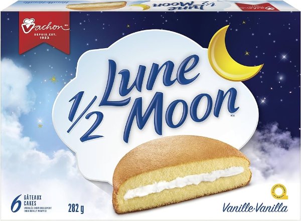 VACHON 1/2 Lune Moon 香草奶油派 282g 每盒6个装
