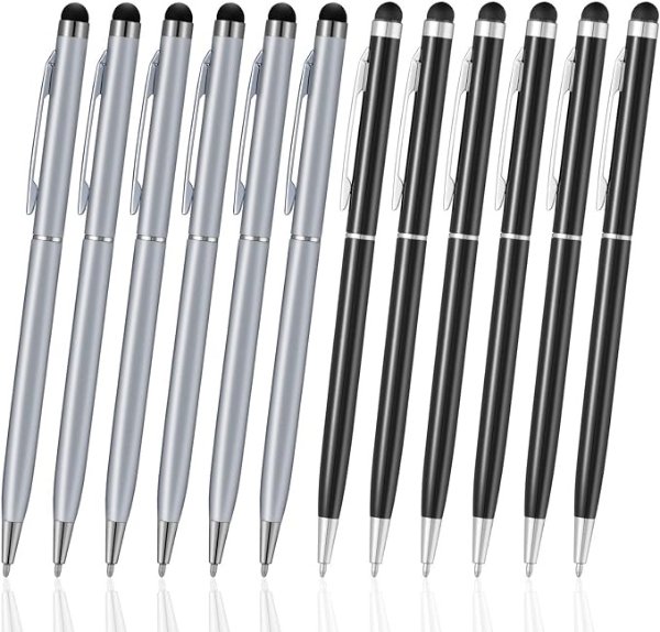 ORIbox 二合一手写笔 12支装，圆珠笔+触屏笔