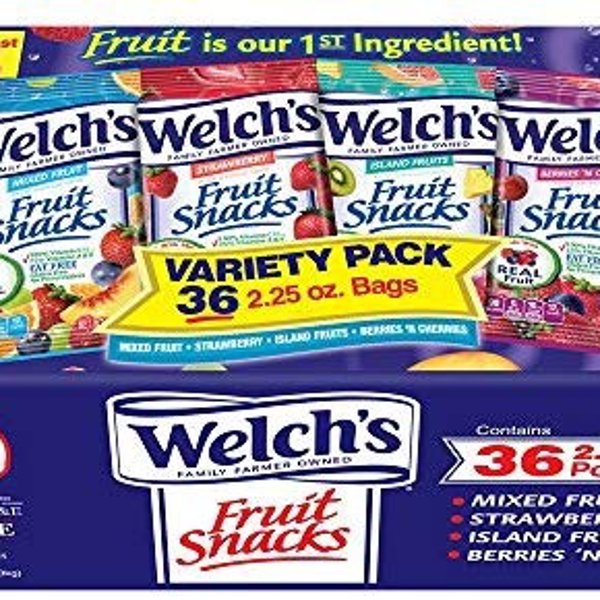 66 amazon.com: welch s variety pack fruit snacks, 2.