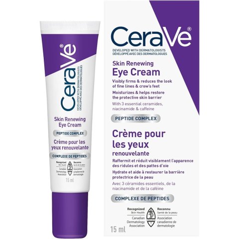 CeraVe 肌肤更新眼霜15ml 含咖啡因 每天2次减少细纹黑眼圈