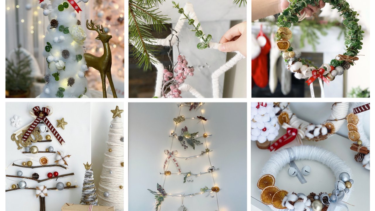 圣诞巧思手工DIY ｜蜗居也能拥有浪漫的圣诞树，为墙面妆点圣诞气氛（下篇）
