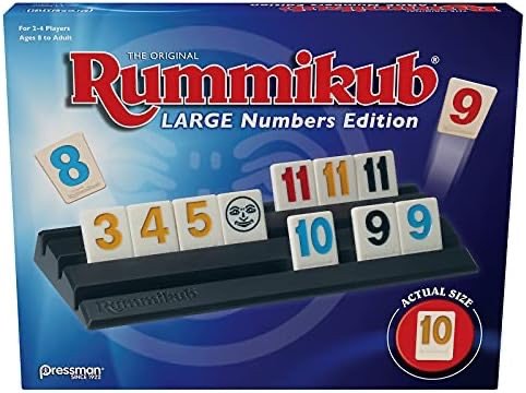 Pressman Rummikub® 大号版 - 原创拉米牌游戏，蓝色 33.7 x 5.1 x 26.7 厘米
