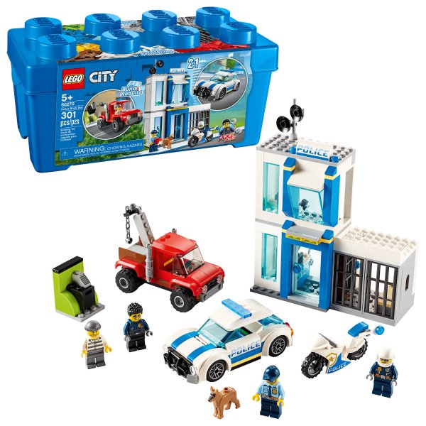 84 lego 城市警察乐高玩具套装促销city police brick box 60270