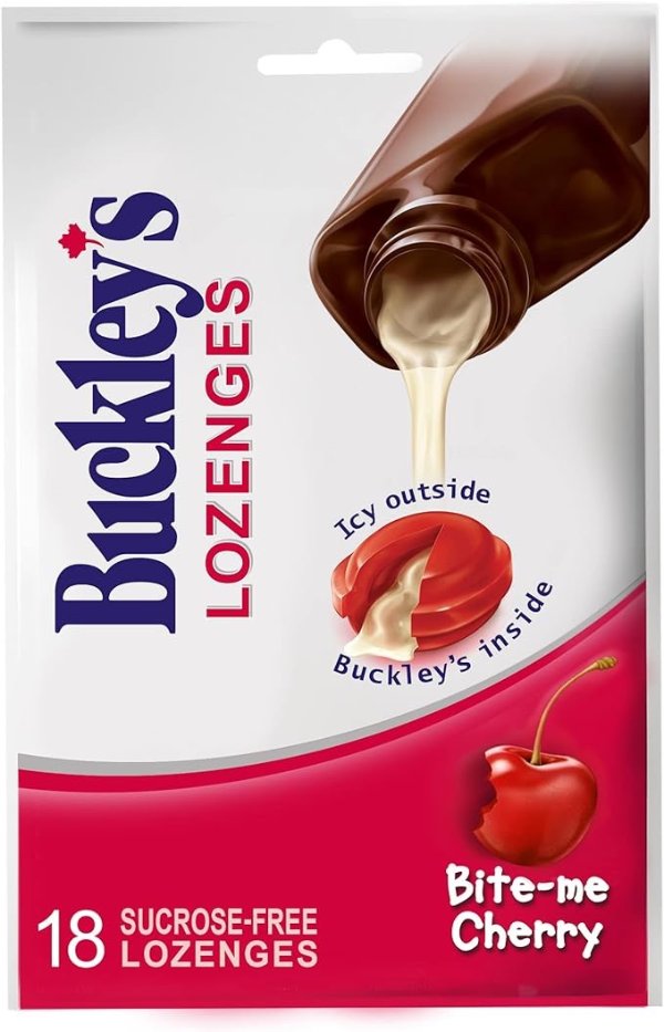 Buckley's 樱桃味止咳含片 18片 比糖浆更容易接受