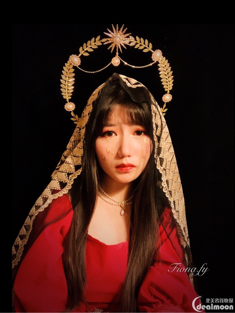 78用文艺复兴盘画个圣母垂泪妆光环头冠制作828282绝对走心
