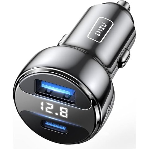 INIU 车载充电器66W 双USB口 能充笔记本 支持快充