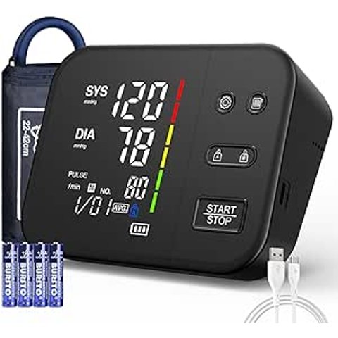 半价！$26.49 (原$52.99)PIONBAS 家用血压机 LED显示屏 自动语音播报 家有老人必备