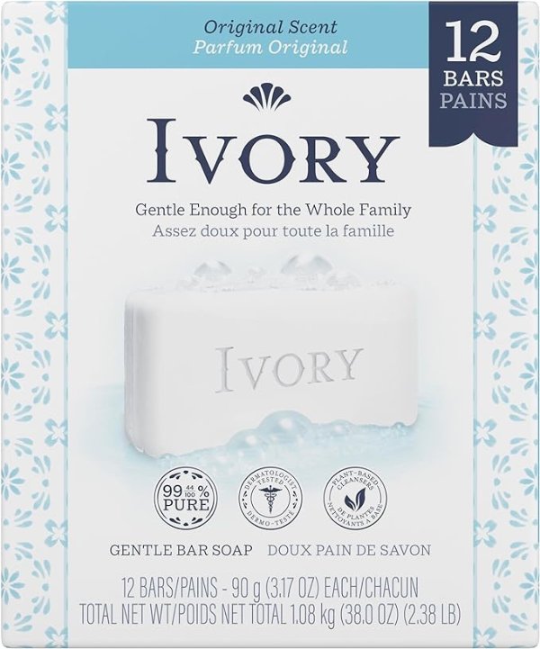 Ivory 象牙香皂原味12块 每件仅需$0.9