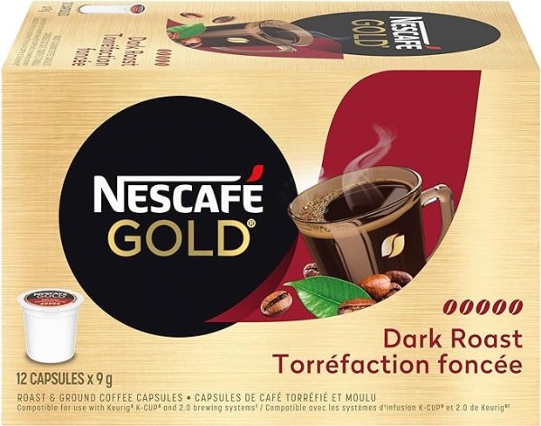 Nescafé Gold 深度烘焙咖啡 K-cup胶囊72粒 划算！