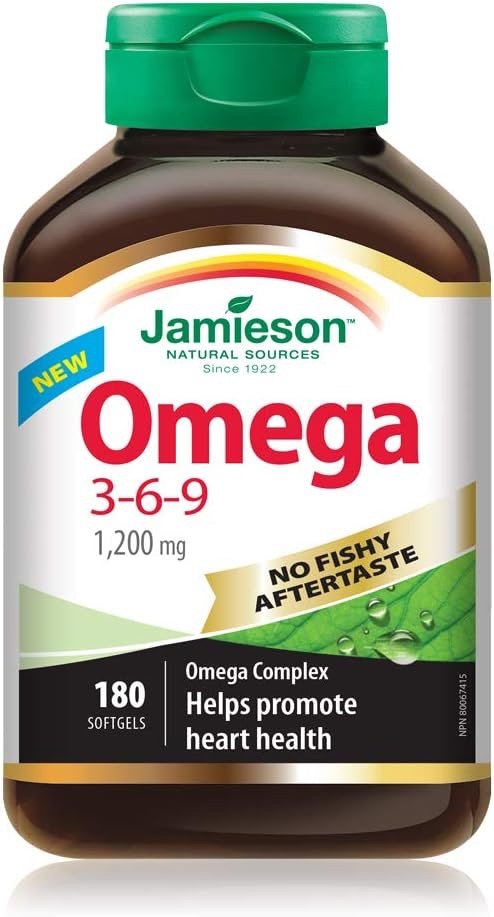 Jamieson 升级无腥味版 Omega 3-6-9鱼油 180粒 吃半年