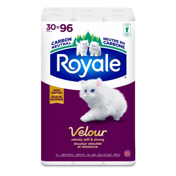 Royale 双层绒面纸巾 30卷