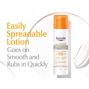 Eucerin SPF50抗皱透明质酸抗氧化面部防晒75ml