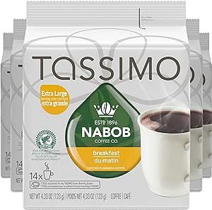 Tassimo Nabob 轻烘早餐咖啡胶囊 70颗