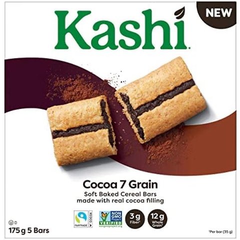 🥬白菜价🥬：Kashi Kashi 软烤谷物棒 巧克力口味 5 x 35g