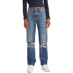 🔥PrimeDay狂欢价：Levi's 女士直筒破洞牛仔裤 28码