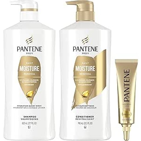 Pantene 潘婷洗发护发套装 洗发水820ml+护发素745ml+护发15ml