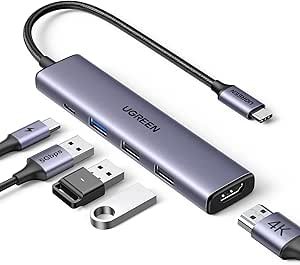 UGREEN 5合1多端口 USB C 扩展坞