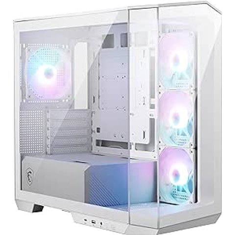 💥史低价💥：MSI 白色全景机箱 配备4个ARGB风扇