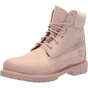 闪购：Timberland 女式高帮工装靴粉色 6号