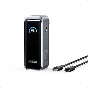 Anker Prime 便携充电宝 小巧强悍 65W快充 内置插头