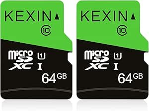 KEXIN MicroSD储存卡64GB带适配器2个