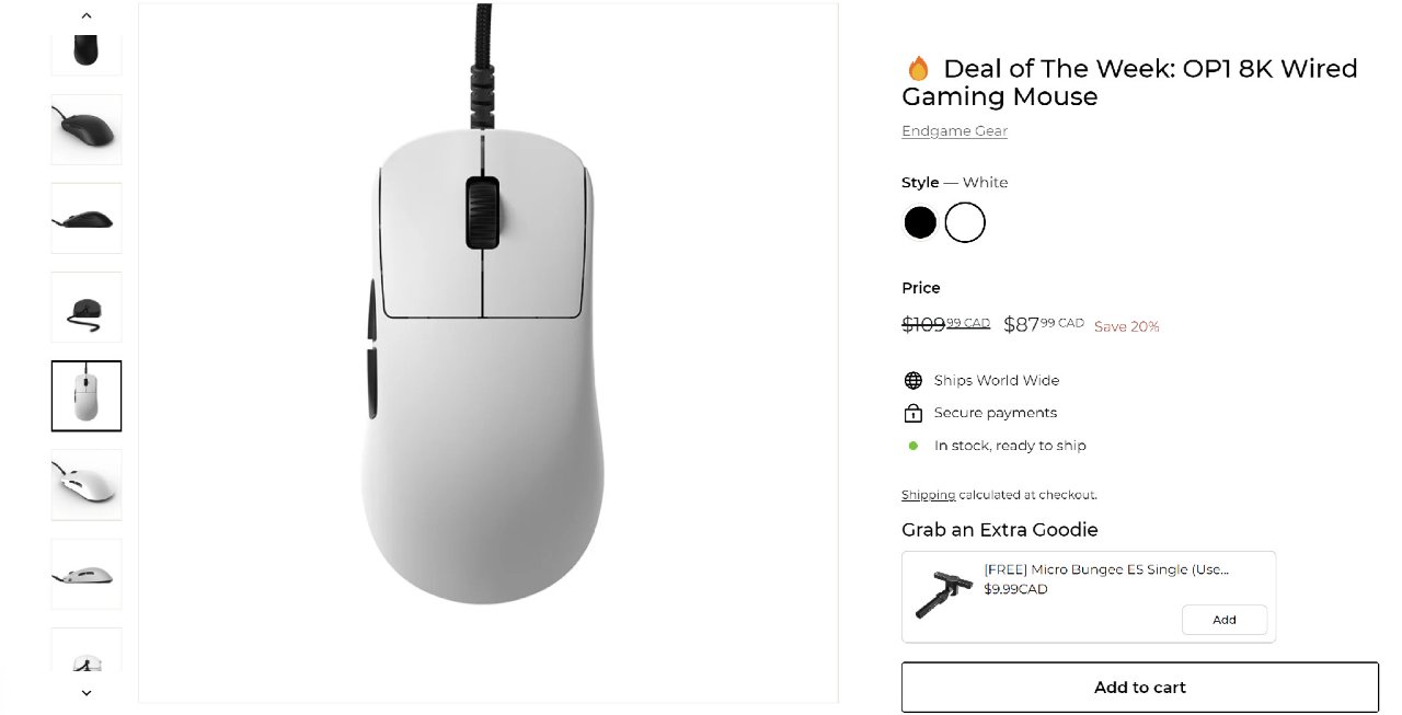 🔥 Deal of The Week: OP1 8K Wired Gaming Mouse – ONEofZERO