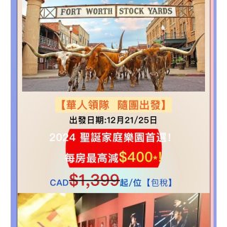 圣诞旅游冲冲冲❗️美国🇺🇸、加拿大$50...