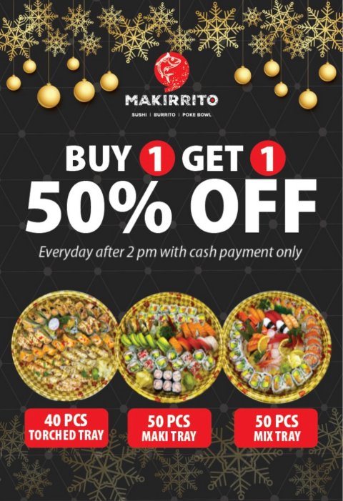 Makirrito poke bowl&sushi burrito健康餐9折！Party Tray第二件半价🉐️