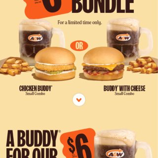 A&W🍔限时套餐💥仅6🔪还能免税🤩...