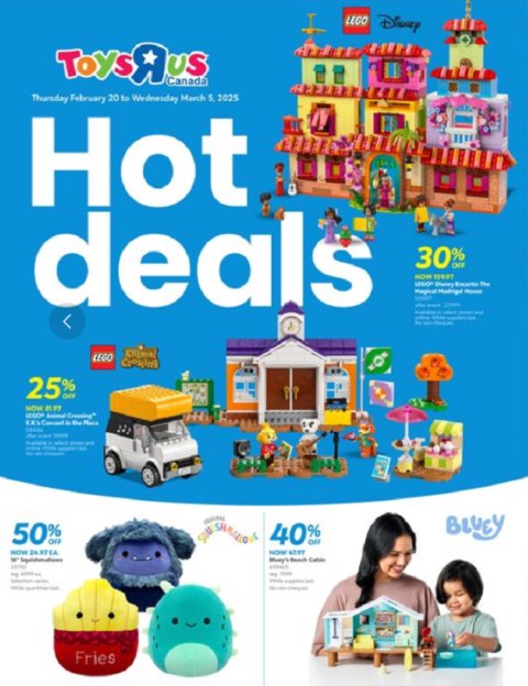 Toys"R"Us 2/20-3/5🪅优惠5折起