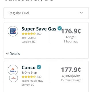 2/12⛽️今日油价最低176.9¢...