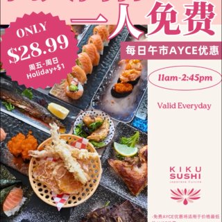 Kiku Sushi🍣无限人均下来也不到...