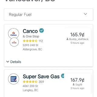 3/4 最低油价165.9¢⛽️降啦！...