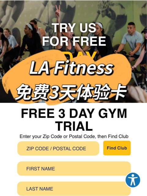 动起来❗️LA Fitness免费请你来运动辣！