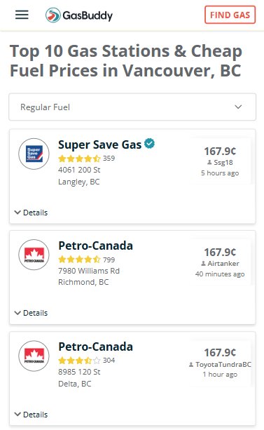 3/14 最低油价167.9¢⛽️3个便...