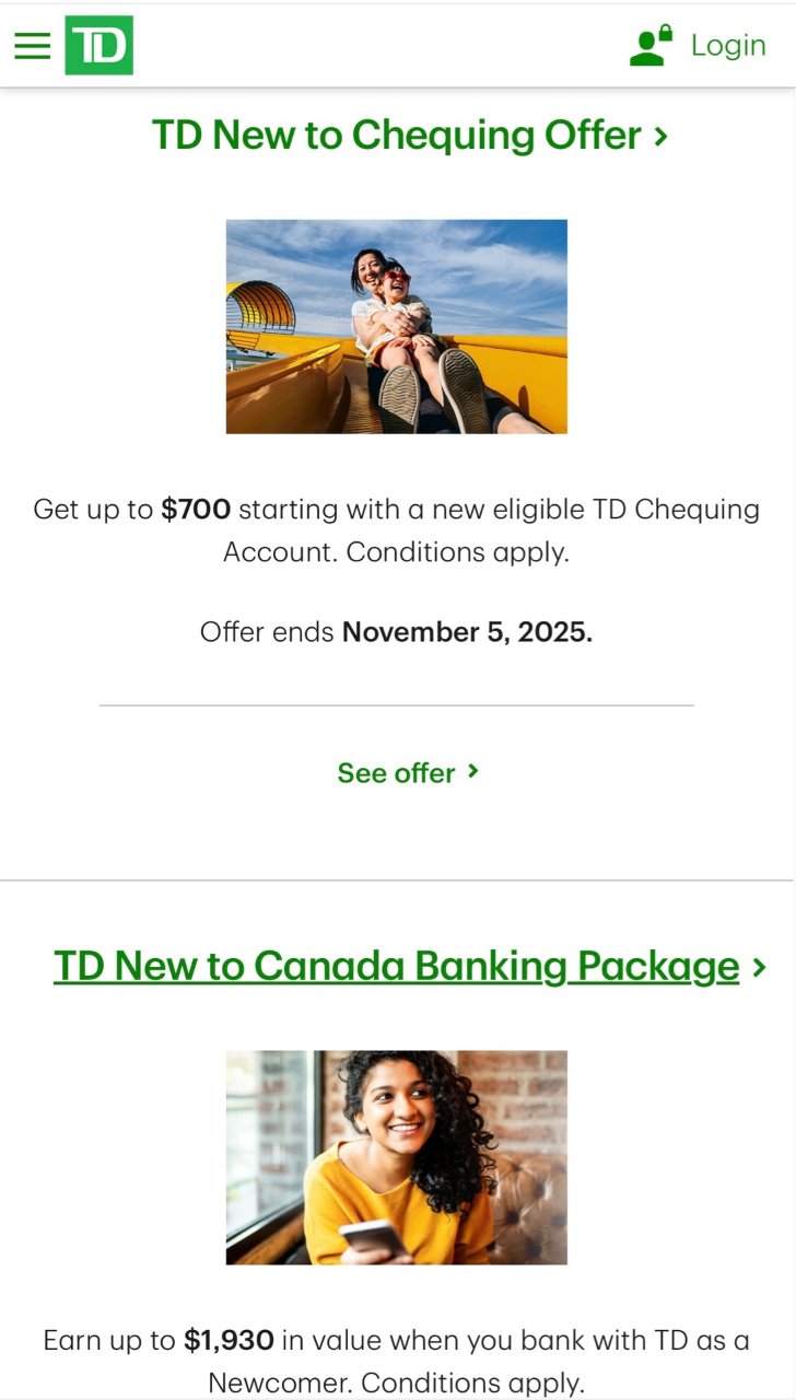 TD新开户用户，奖励金高达$4135❗️共有5项福利💰！ | 社区城市精选