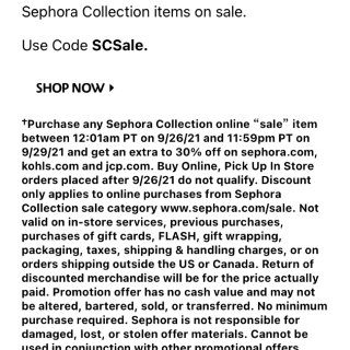 Sephora Collection额外...