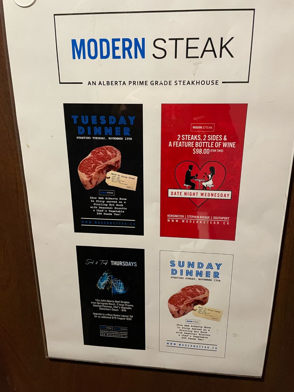Modern steak每周特价...
