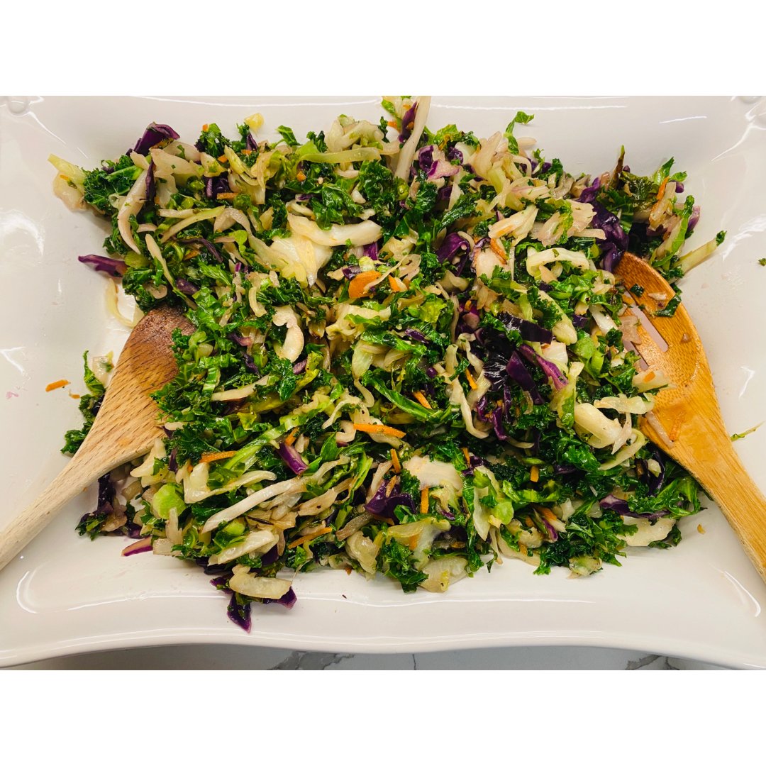 热沙拉crispy kale slaw