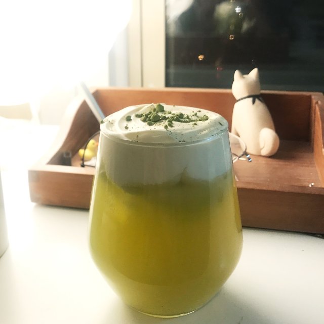 奶盖绿茶成功