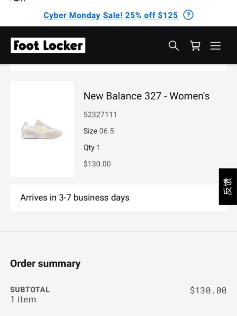 Footlocker25%off入爆款新百伦327