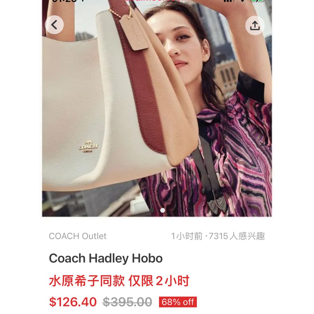 诚心推荐coach hadley hobo系列