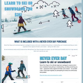 🇨🇦滑雪福利：$25包滑雪课+租设备...