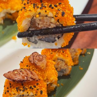 多伦多| 用鹅肝帝王蟹腿肉做的寿司真不错...