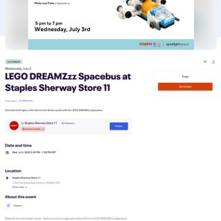 🇨🇦Staples🆓lego活动！！...