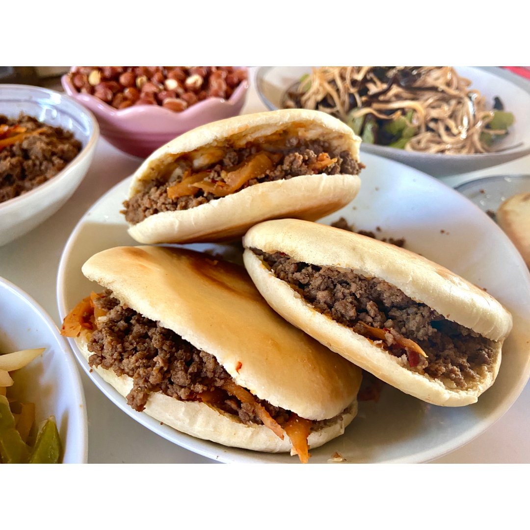 酥掉渣的牛肉肉夹馍|不低卡低碳 不过真的好吃