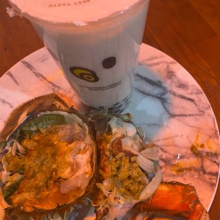 螃蟹🦀️+奶茶