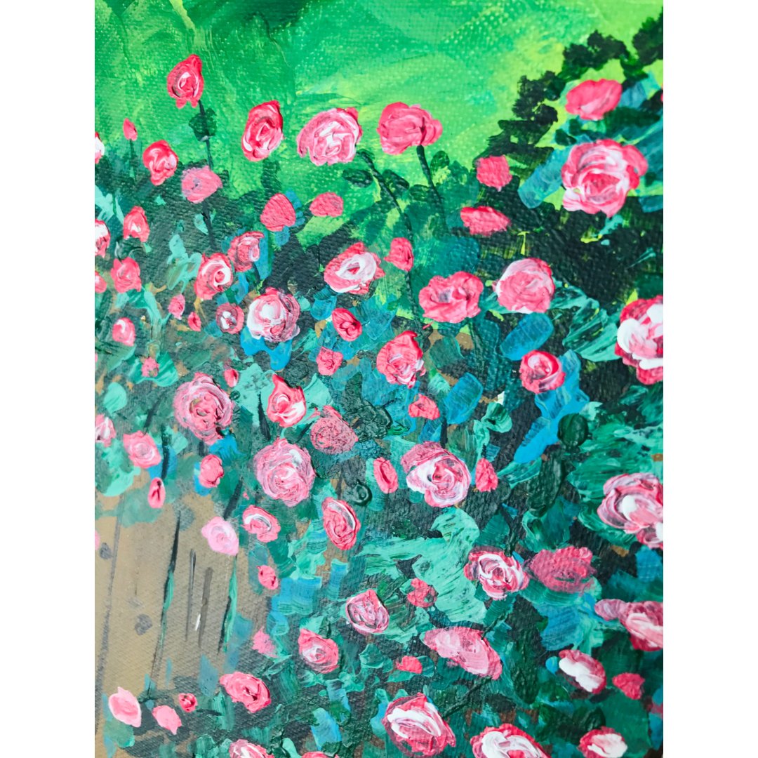 画画|玫瑰花丛