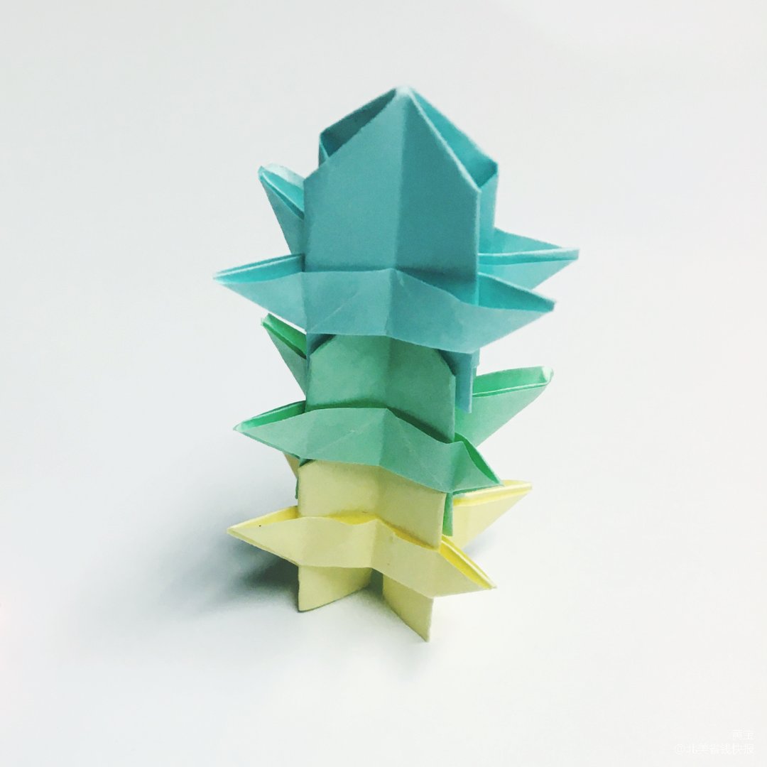 儿童简单的折纸方法 小宝塔的折法过程（幼儿园简单手工折纸视频） - 有点网 - 好手艺